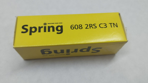 (2RS C3 TN) 608 بلبرینگ جاروبرقی و غیره (واشر لاستیکی دور بالا ساچمه گیر فیبری) برند اسپرینگ زیر مجموعه حامد