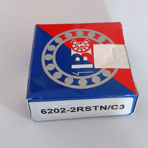 (2RS C3 TN) 6202 بلبرینگ دینام (واشر لاستیکی دور بالا ساچمه گیر فیبری) برند ایرانیان